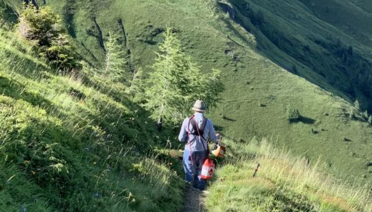 © (DAV Gangkofen) Franz bei der Arbeit