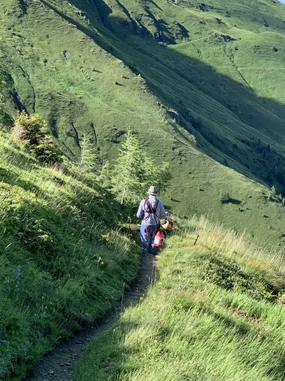 © (DAV Gangkofen) Franz bei der Arbeit