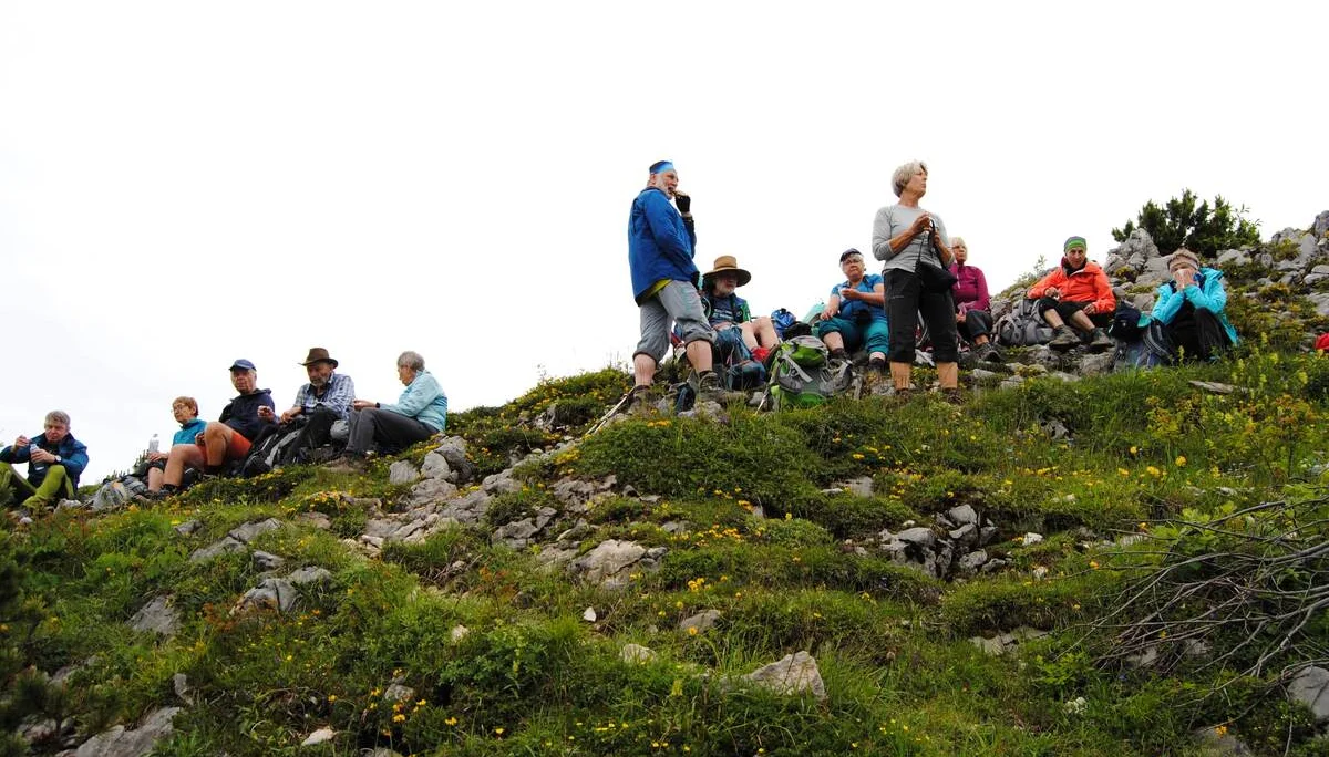 © (DAV Gangkofen) Rast auf dem Weitlahnerkopf