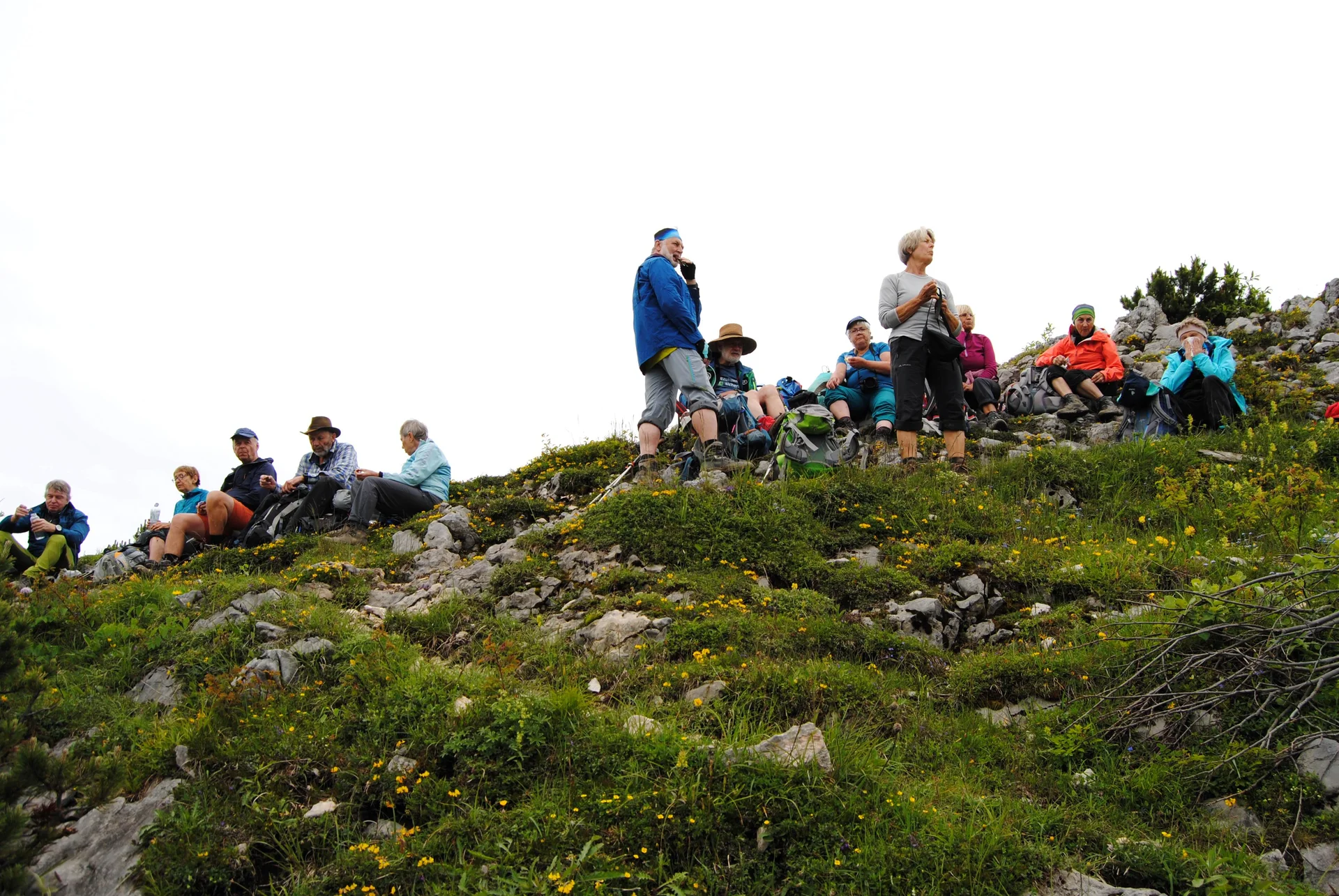 © (DAV Gangkofen) Rast auf dem Weitlahnerkopf
