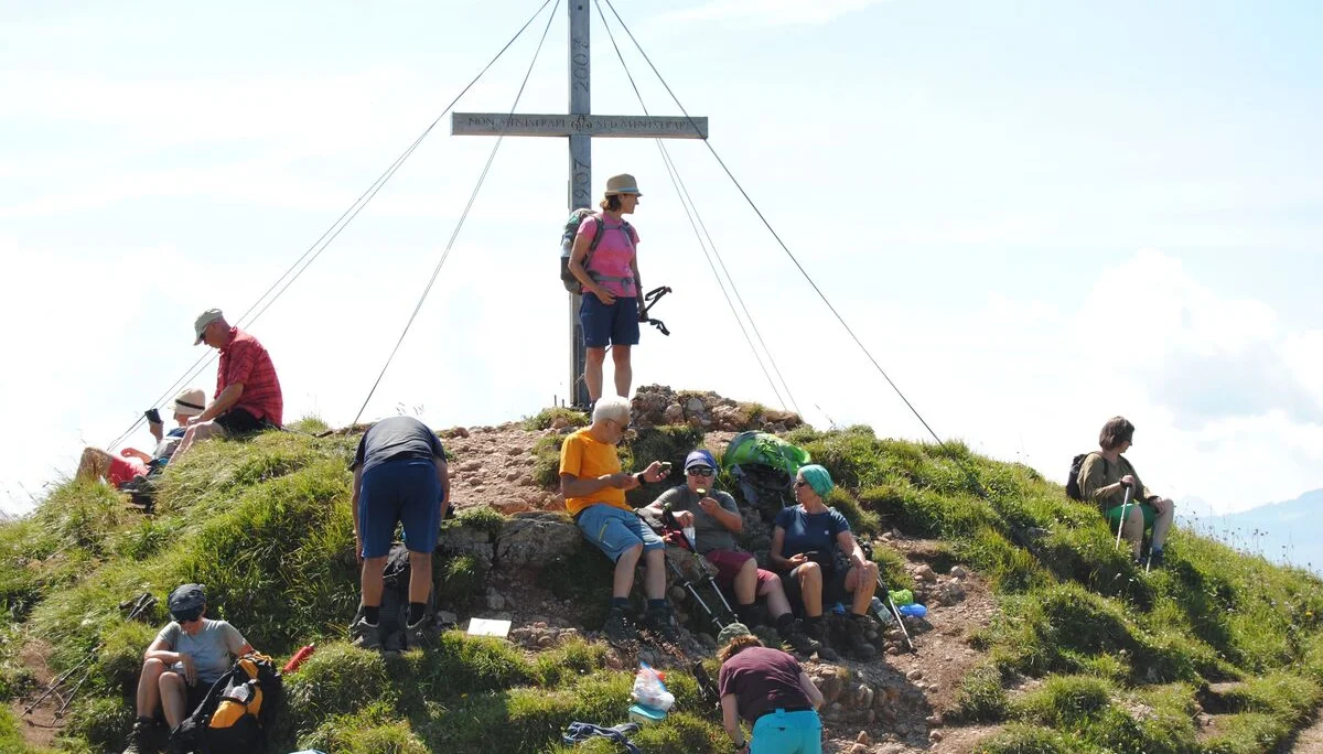 © (DAV Gangkofen) Rast auf dem Gündleskopf 1748 m