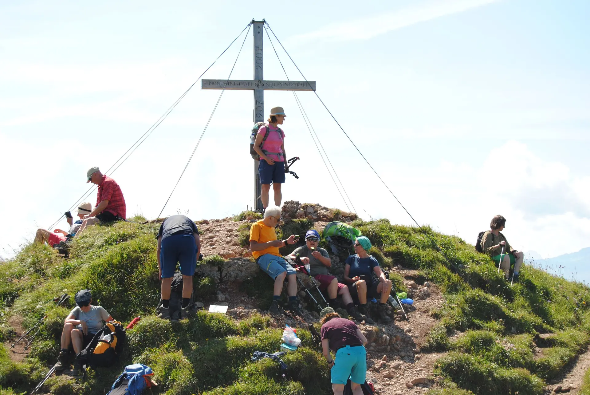© (DAV Gangkofen) Rast auf dem Gündleskopf 1748 m