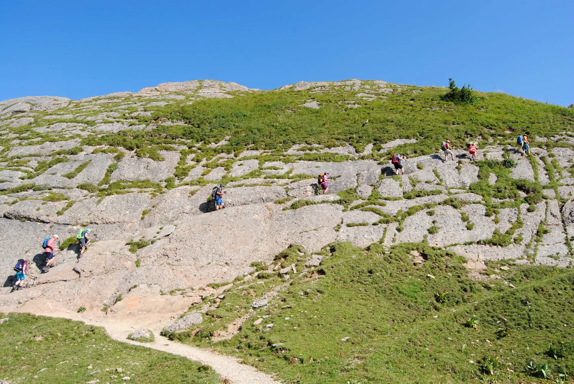 © (DAV Gangkofen) Auf dem Weg zum Bärenkopf