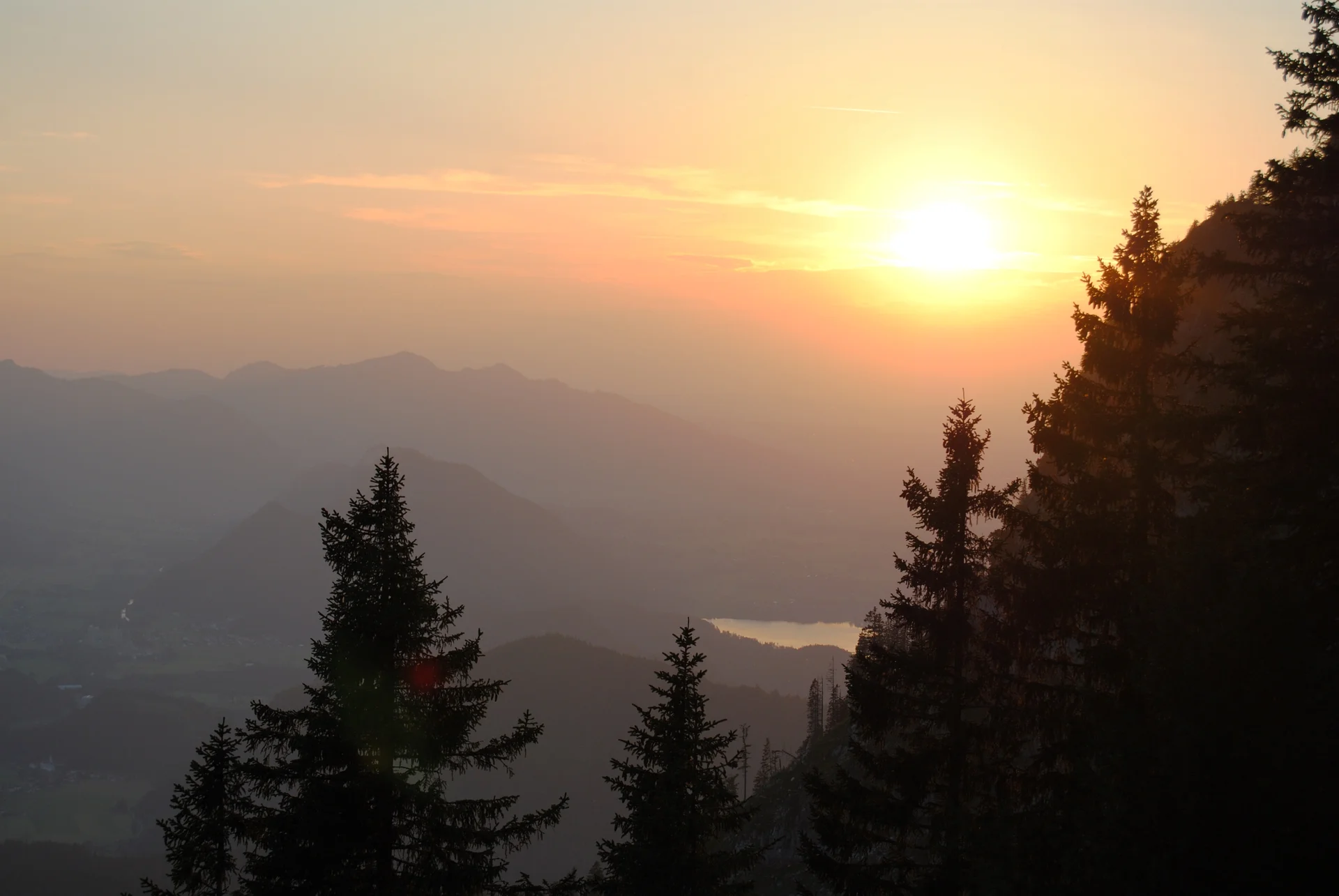 © (DAV Gangkofen) Sonnenuntergang über dem Lechtal