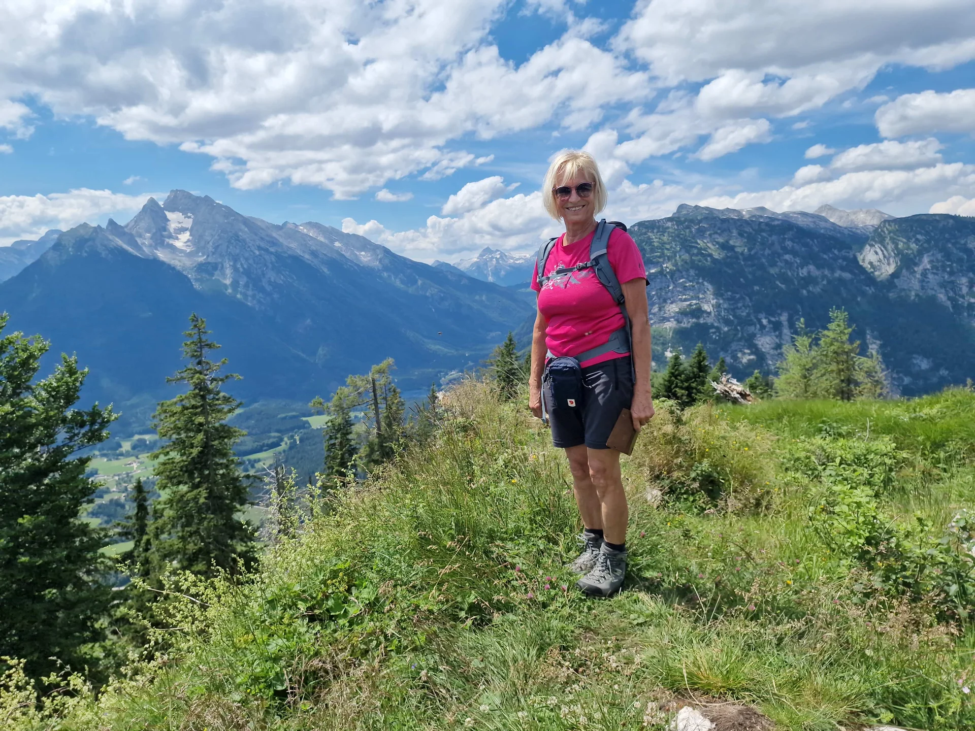 © (DAV Gangkofen) Am Jochköpfl mit Blick auf Blaueis und Hintersee.