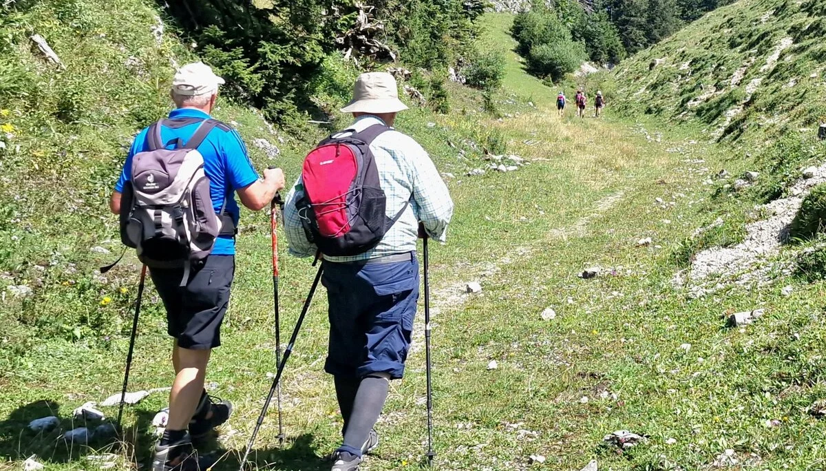 © (DAV Gangkofen) Letzter Gegenanstieg