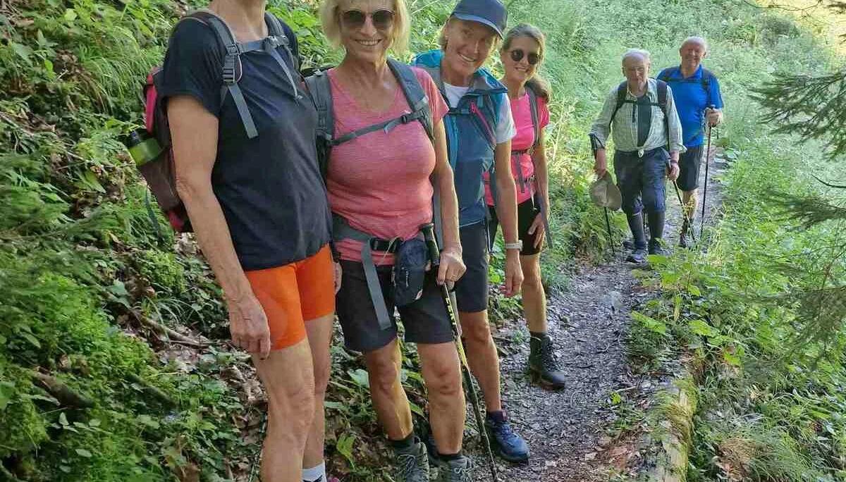 © (DAV Gangkofen) Übergang zum Arzmoos nach kurzem Abstieg von der Mitteralm