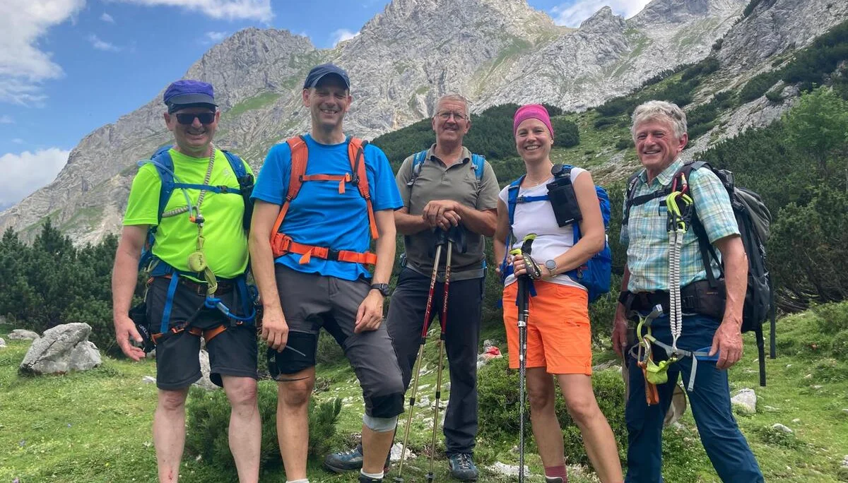 © Kurz vor der Coburger Hütte mit Blick auf die Tajakante am Vorderen Tajakopf. Der Hintere Tajakopf ist am rechten Bildrand noch zu sehen. (Foto von Sepp Th)