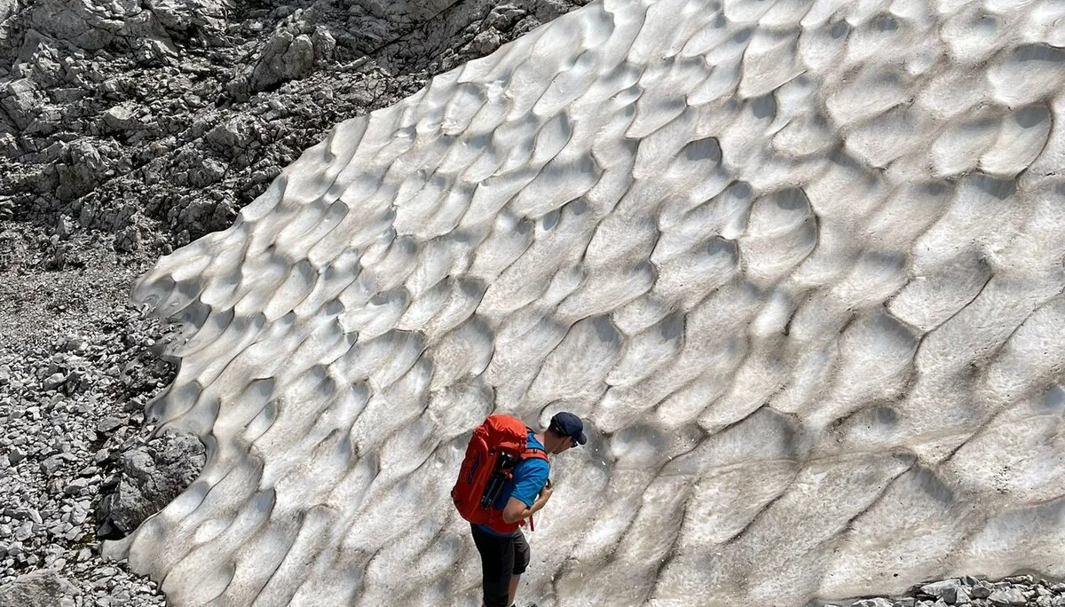 © Schneereste am Übergang zur Coburger Hütte (Foto von Melanie L)