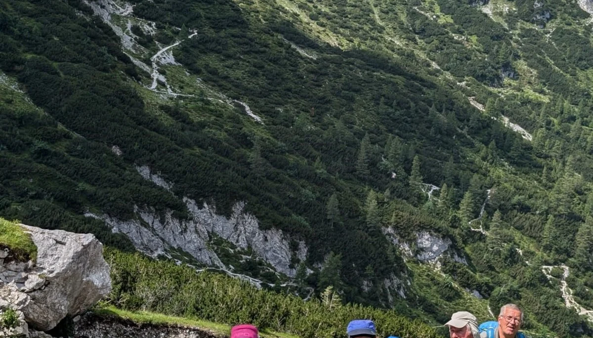 © Kurz vor dem Einstieg zum Tajakante Klettersteig (Foto von Martin Schm)
