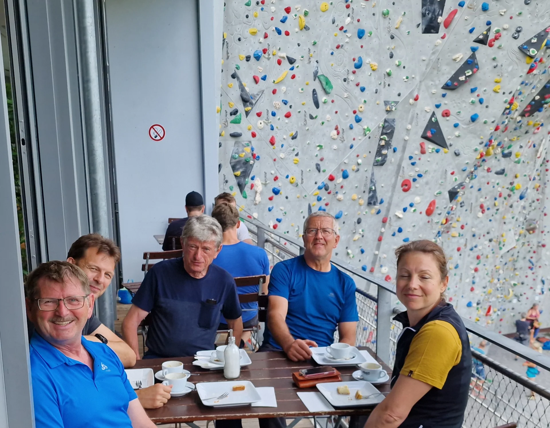 © Kaffeepause in der Thalkirchner Kletterhalle