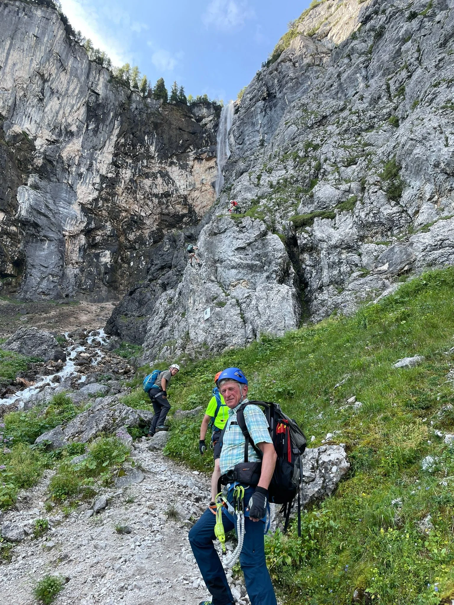 © Am Einstieg zum Seeben-Klettersteig (Melanie L)