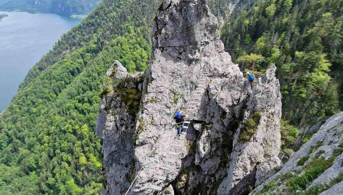 © (DAV Gangkofen) Die Seilbrücke im Überblick