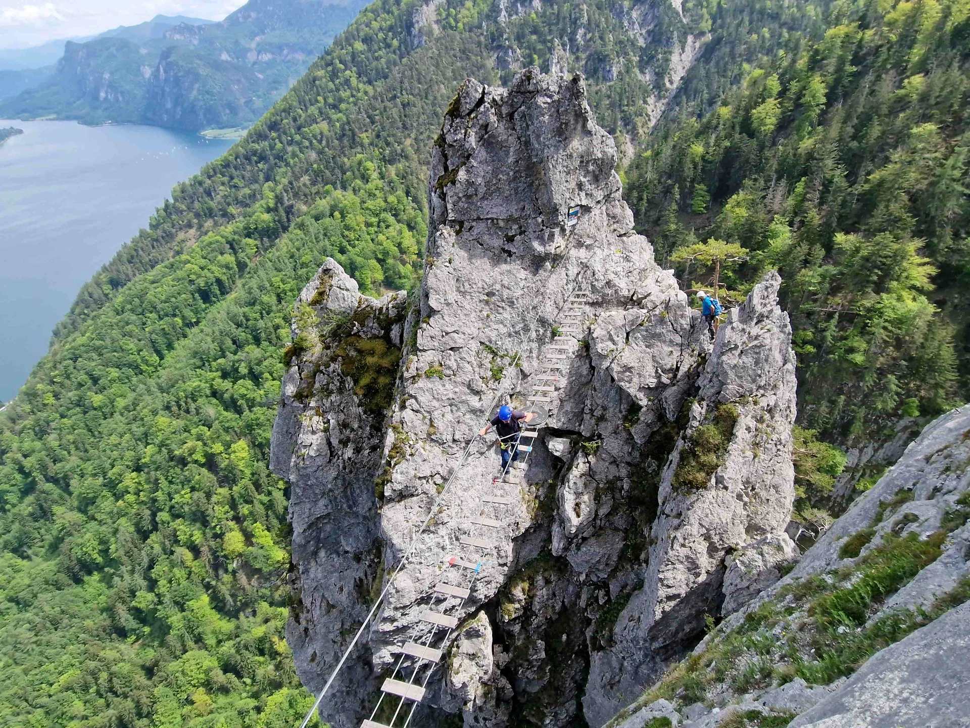 © (DAV Gangkofen) Die Seilbrücke im Überblick