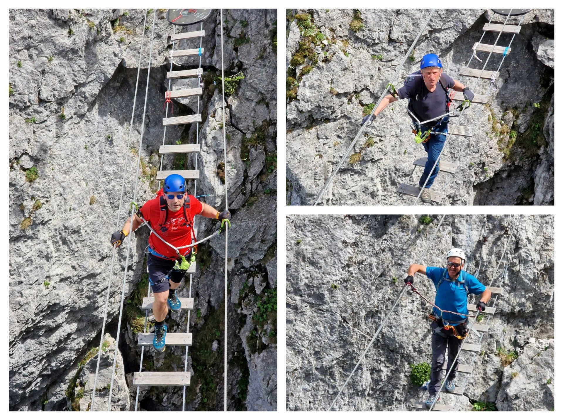 © (DAV Gangkofen) Auf der Seilbrücke