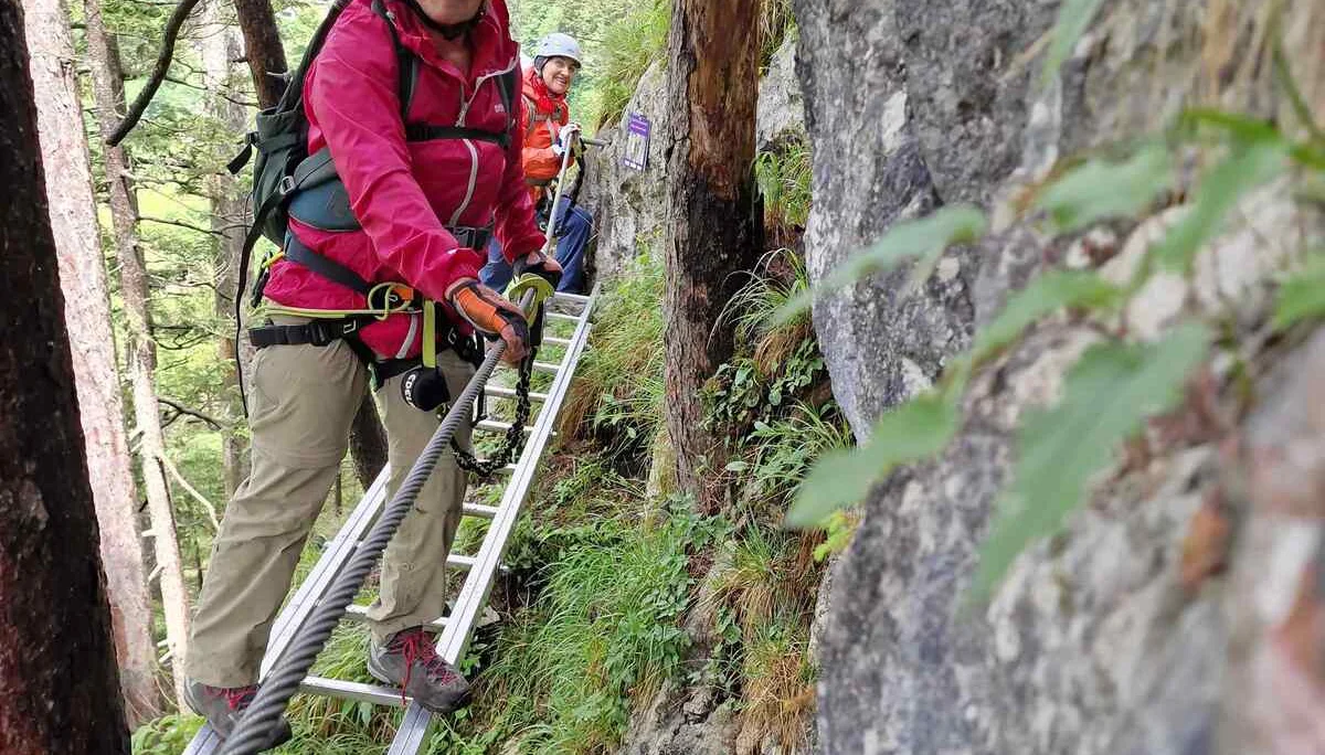 © (Martin Götz) Auf der Leiterbrücke