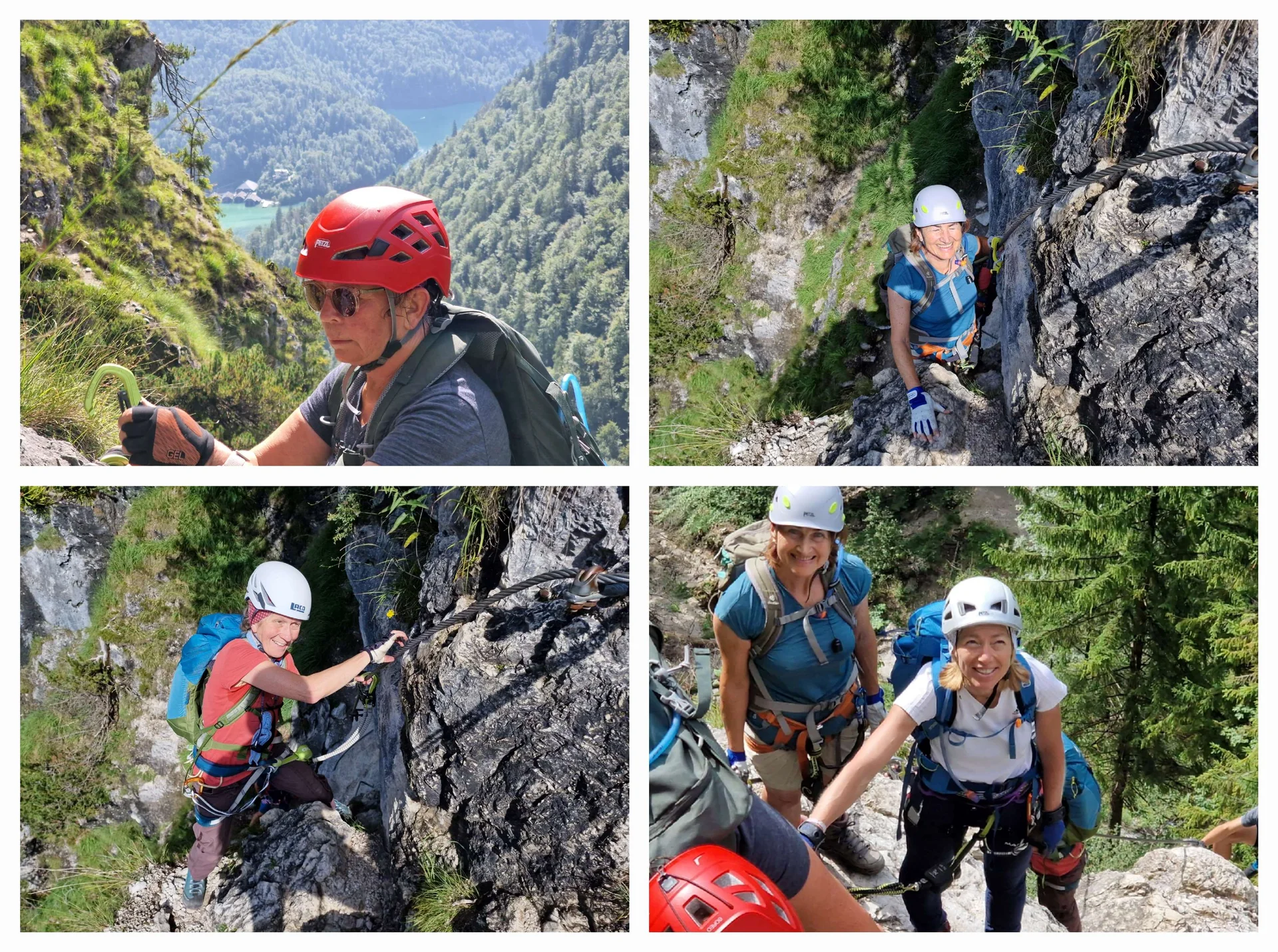 © (DAV Gangkofen)  Im Klettersteig