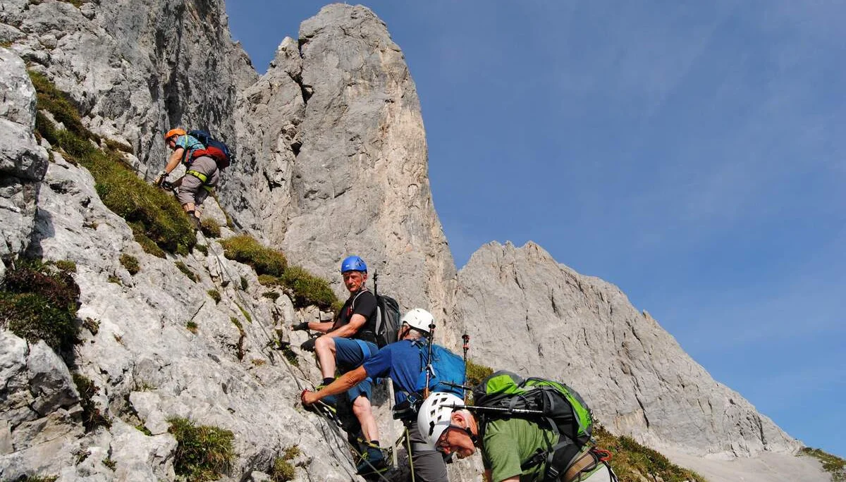 © (DAV Gangkofen) Aufstieg zum Brudertunnel