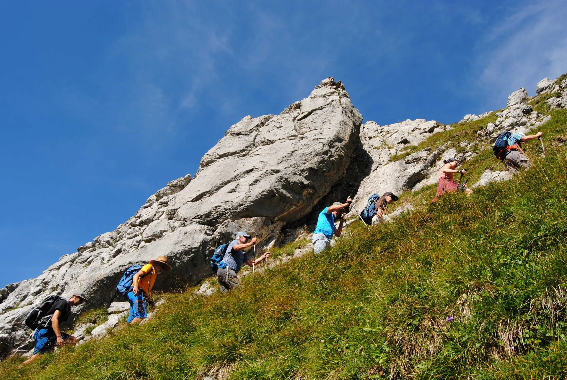 © (DAV Gangkofen) Aufstieg Schafjöchl 2157 m