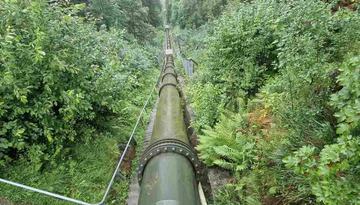 © „Aquastiege entlang des Fallrohres des Wasserkraftwerks in Tschagguns“ - Martin Götz