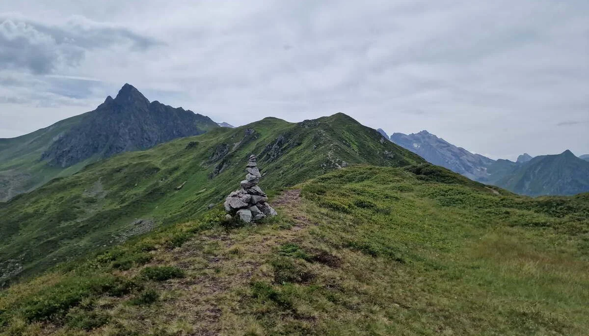 © Martin Götz „Aufstieg über die Alpilaalpe vorbei an der Tschaggunser Mittagsspitze“ 