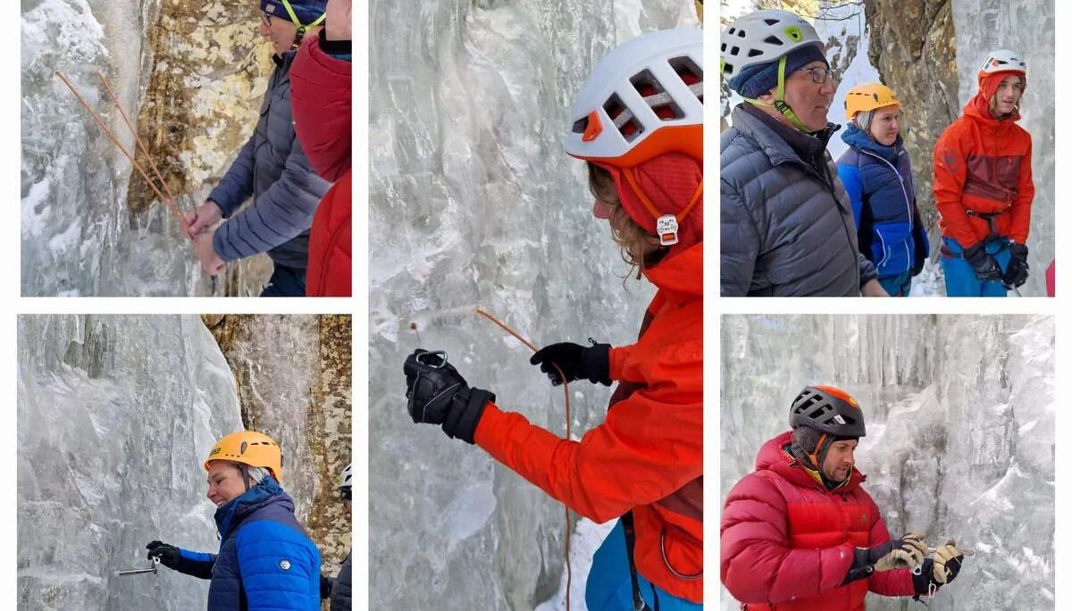 © Martin Götz (Setzen von Eisschrauben)