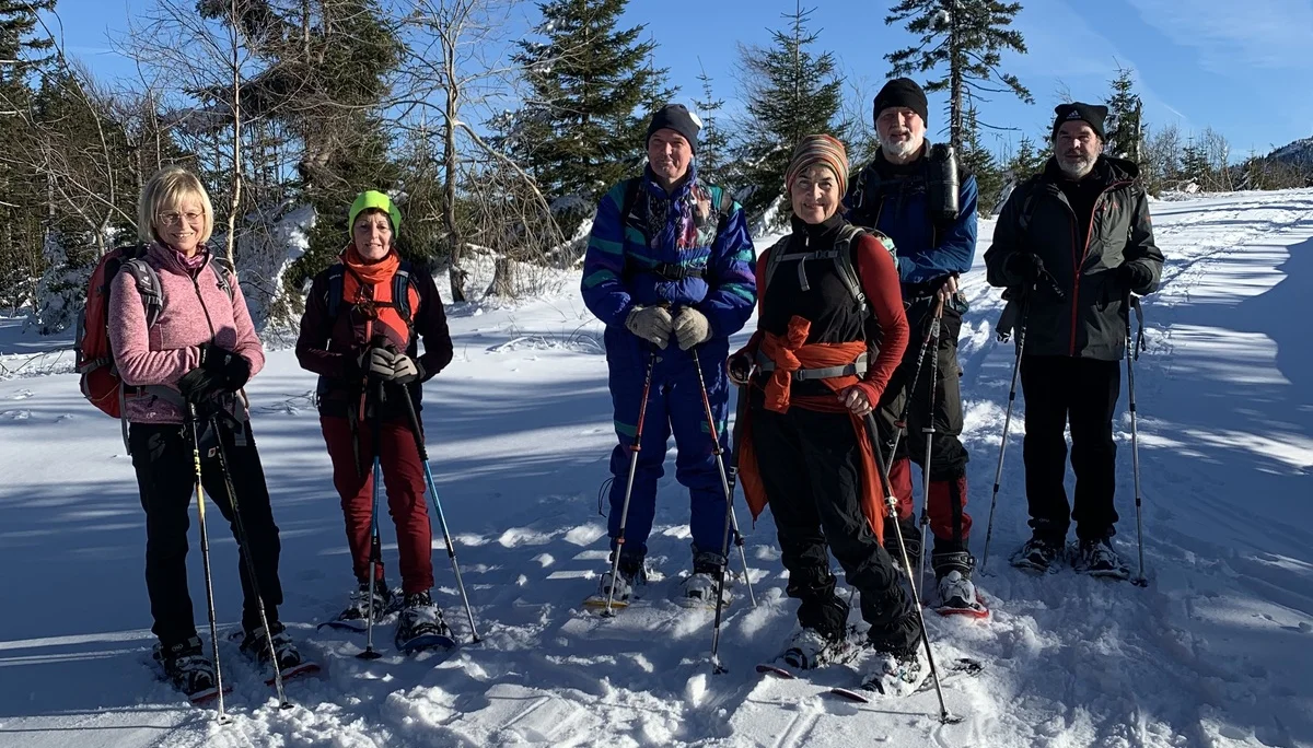 © (DAV Gangkofen) auf dem Goldsteig Richtung kleinen Arber