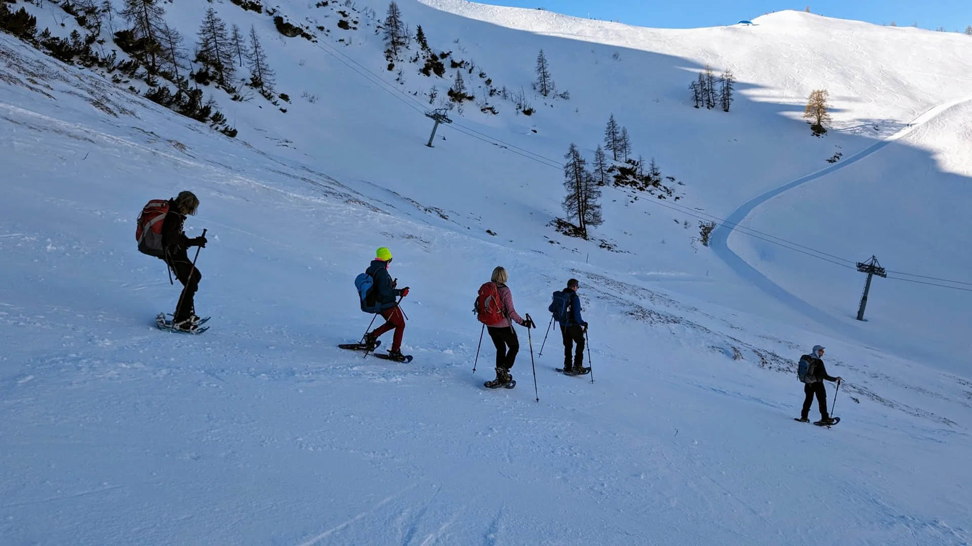 © (Martin Götz) Abstieg zur Mittelstation der Bergbahn