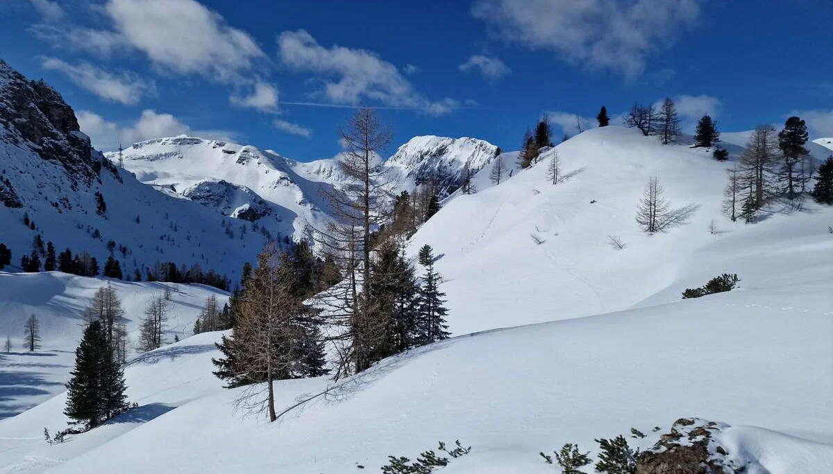 © (Martin Götz) Im Aufstieg vorbei am Scheibenkogel