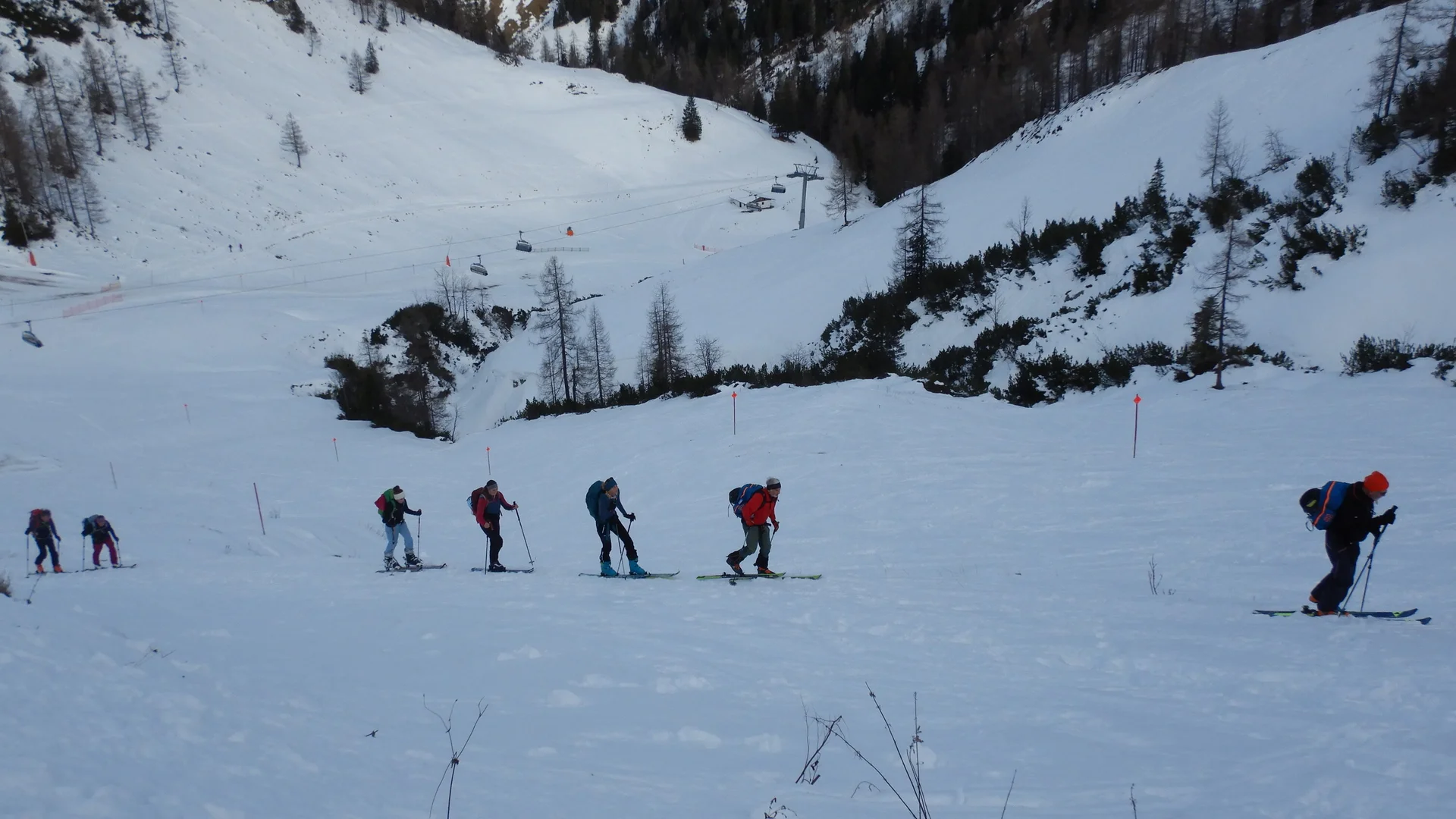 © (DAV-Gangkofen) Aufstieg über den letzten Hang zum Jenner-Rücken