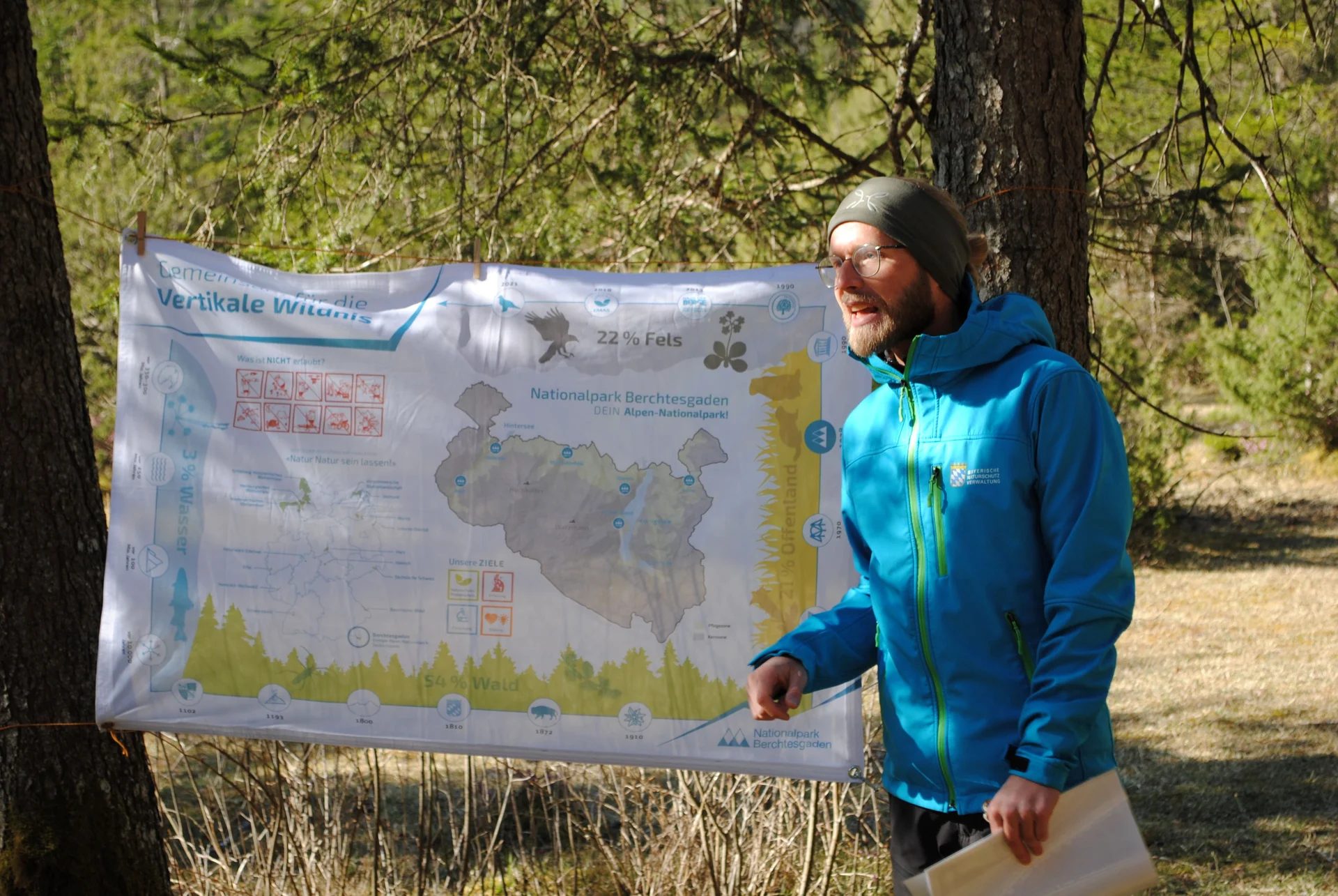 © (DAV Gangkofen):  Daniel Kriegl stellt Nationalpark vor