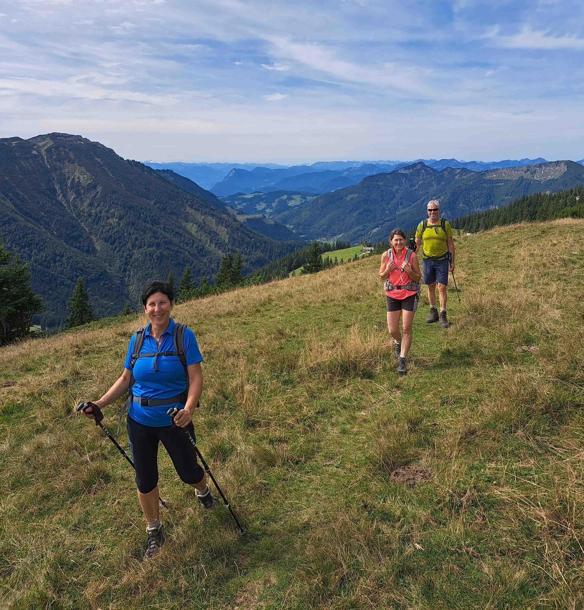 © (DAV Gangkofen) Über das sogenannte Schönfeld zur Bauernwand
