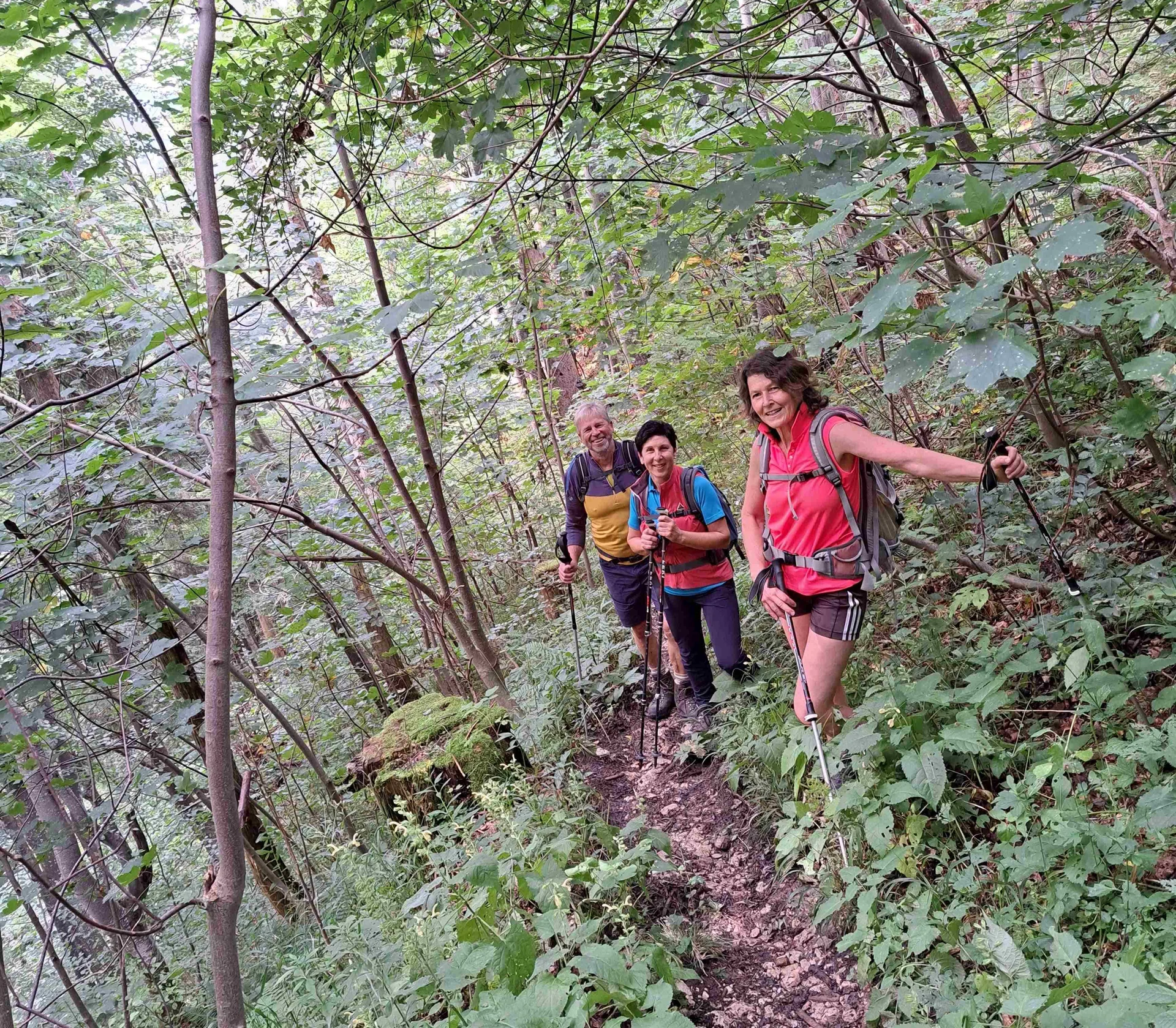 © (DAV Gangkofen) Auf dem unbezeichneten Steig