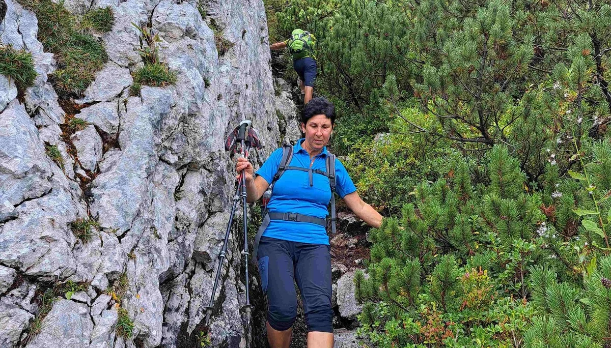 © (DAV Gangkofen) Abstieg von der Scheibenwand 
