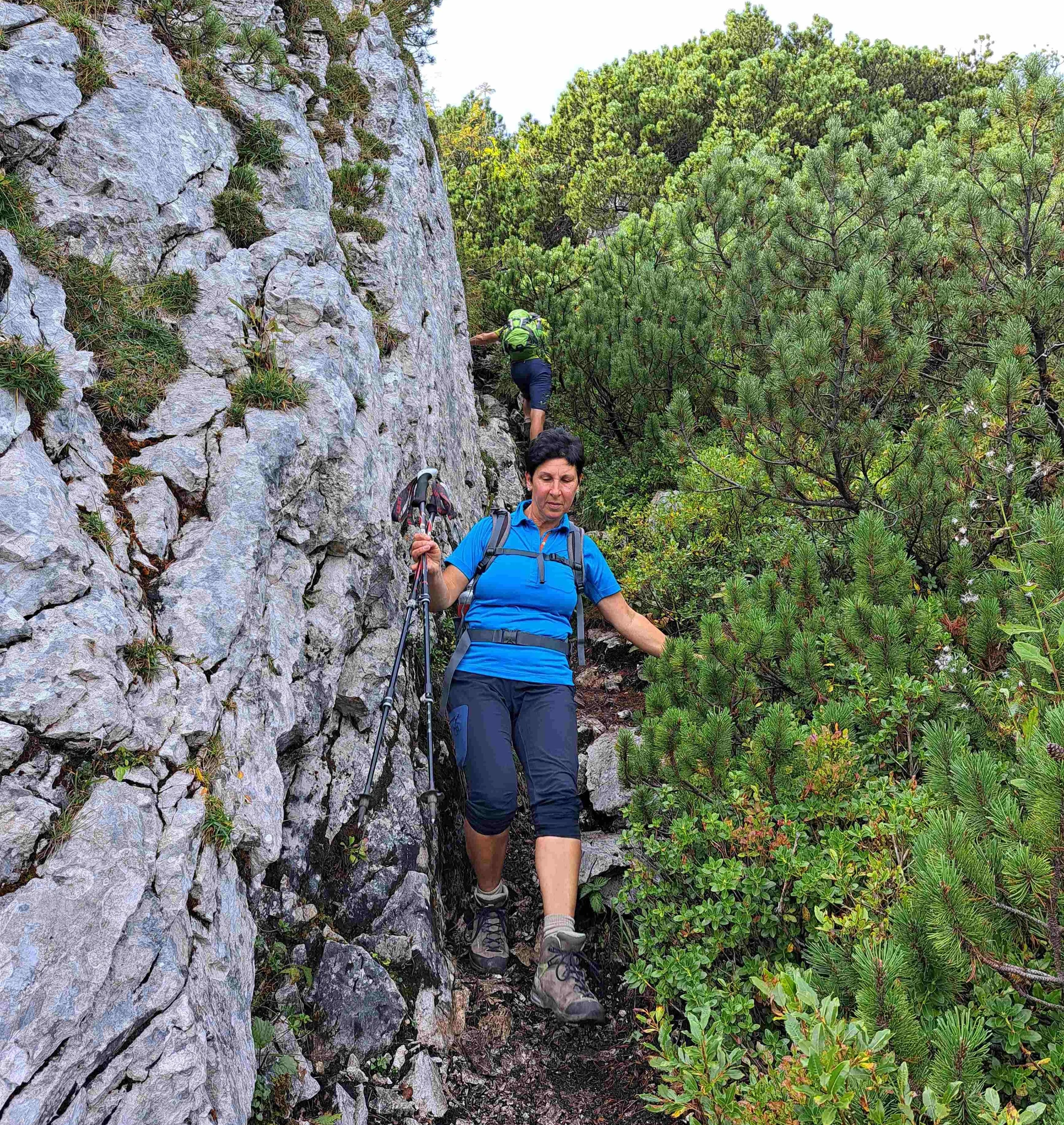 © (DAV Gangkofen) Abstieg von der Scheibenwand 