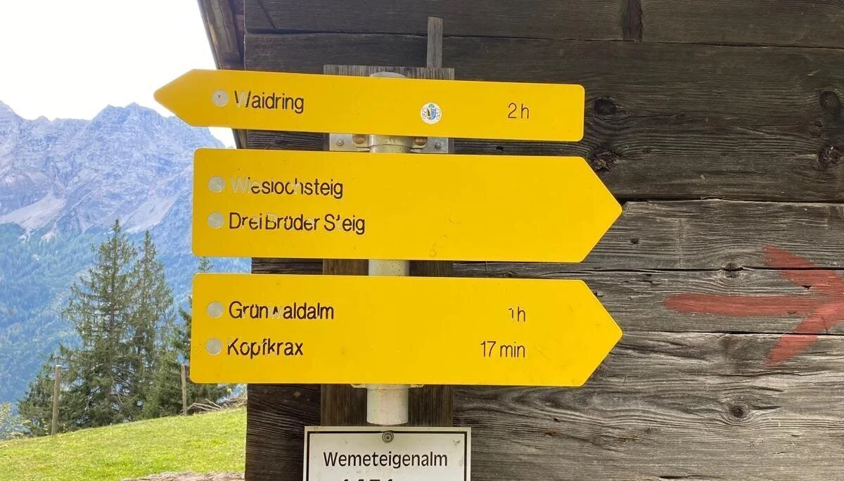 © (DAV Gangkofen) An der Wemeteigenalm vorbei zum Wieslochsteig