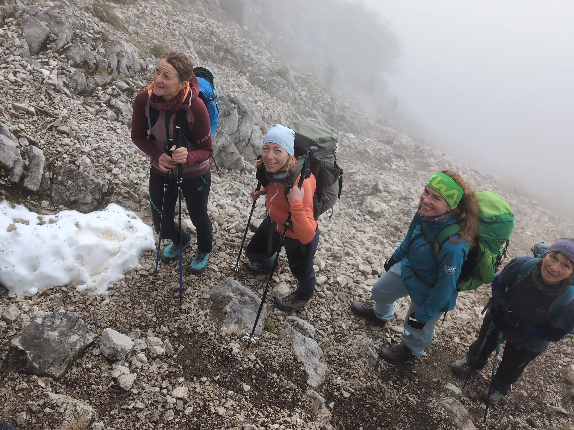 BW Überschreitung Zahmer Kaiser via Pyramidenspitze | © DAV Gangkofen\Martin Götz - Letzte Schneereste