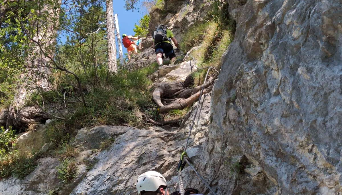 © “Kleiner Überhang kurz vor dem Ausstieg“ – Martin Götz