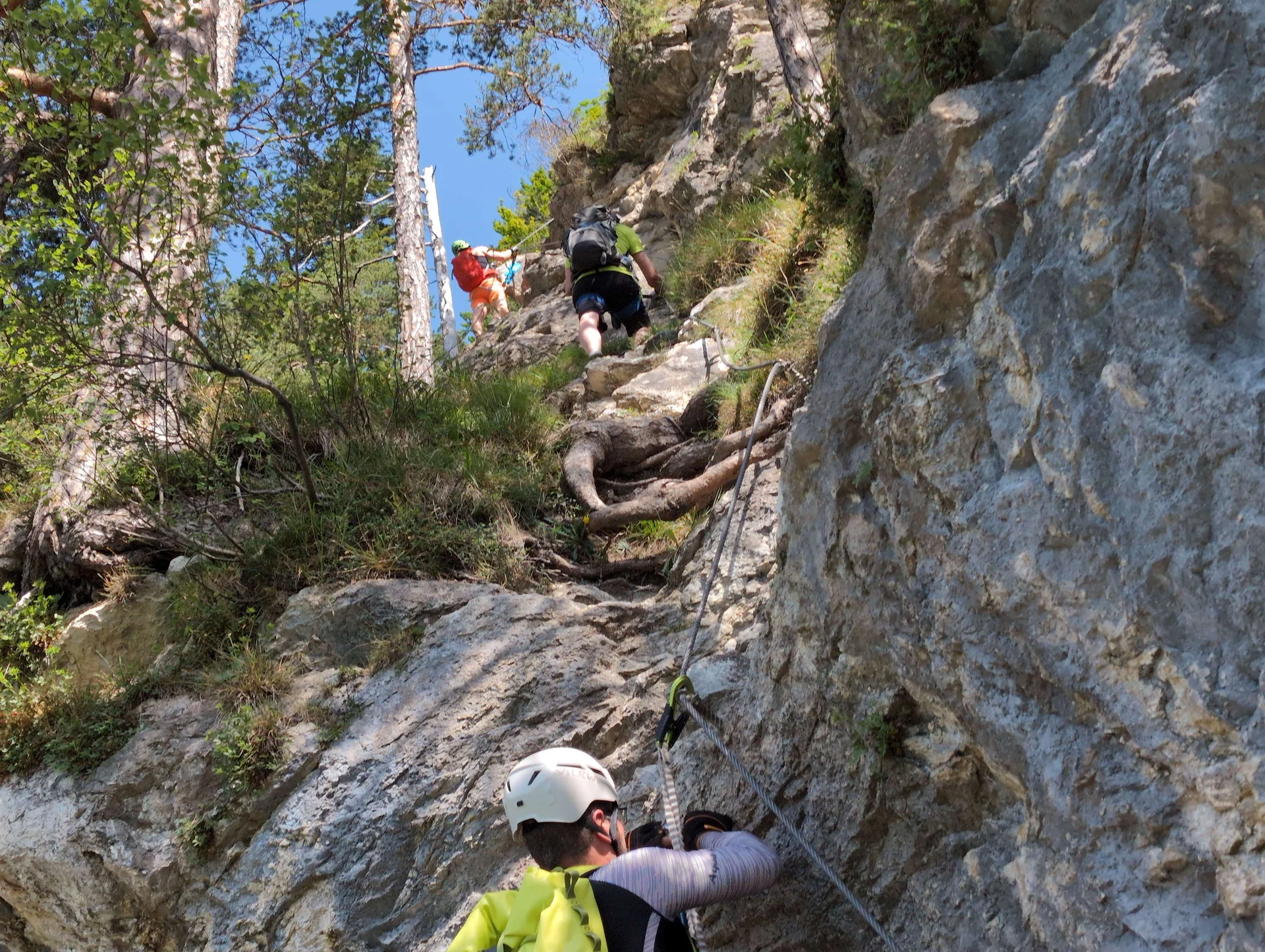 © “Kleiner Überhang kurz vor dem Ausstieg“ – Martin Götz