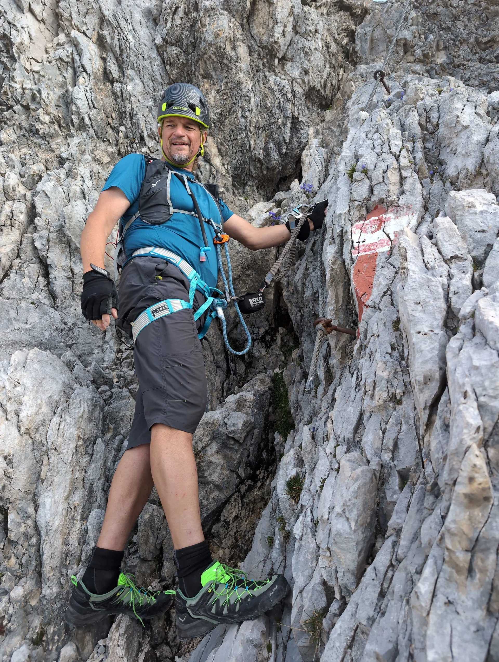 © „Erste Klettersteigstelle im Aufstieg zum Kleinen Bettelwurf“ – Martin Götz