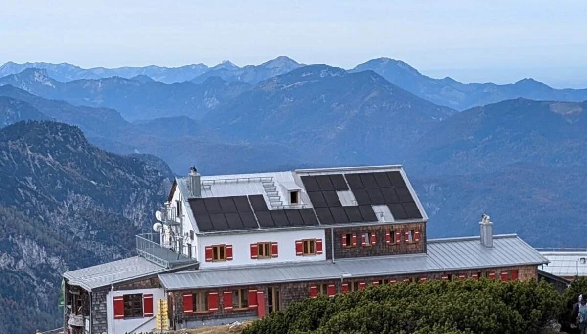 Klettersteig Berchtesgadener Hochthron | © DAV Gangkofen\Martin Götz - Blick auf das Stöhrhaus