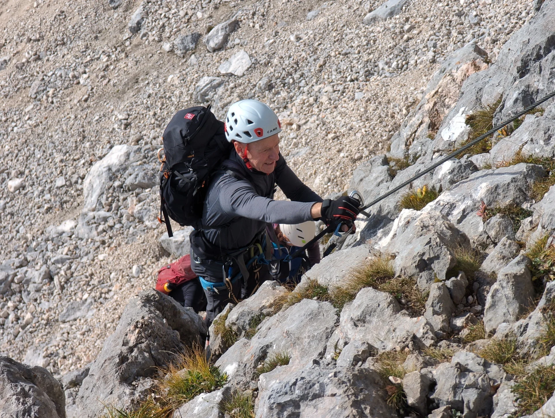 Klettersteig Berchtesgadener Hochthron | © DAV Gangkofen\Martin Götz - Im Klettersteig I