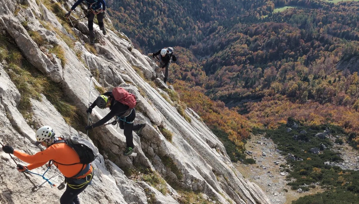 Klettersteig Berchtesgadener Hochthron | © DAV Gangkofen\Martin Götz - Im Klettersteig II