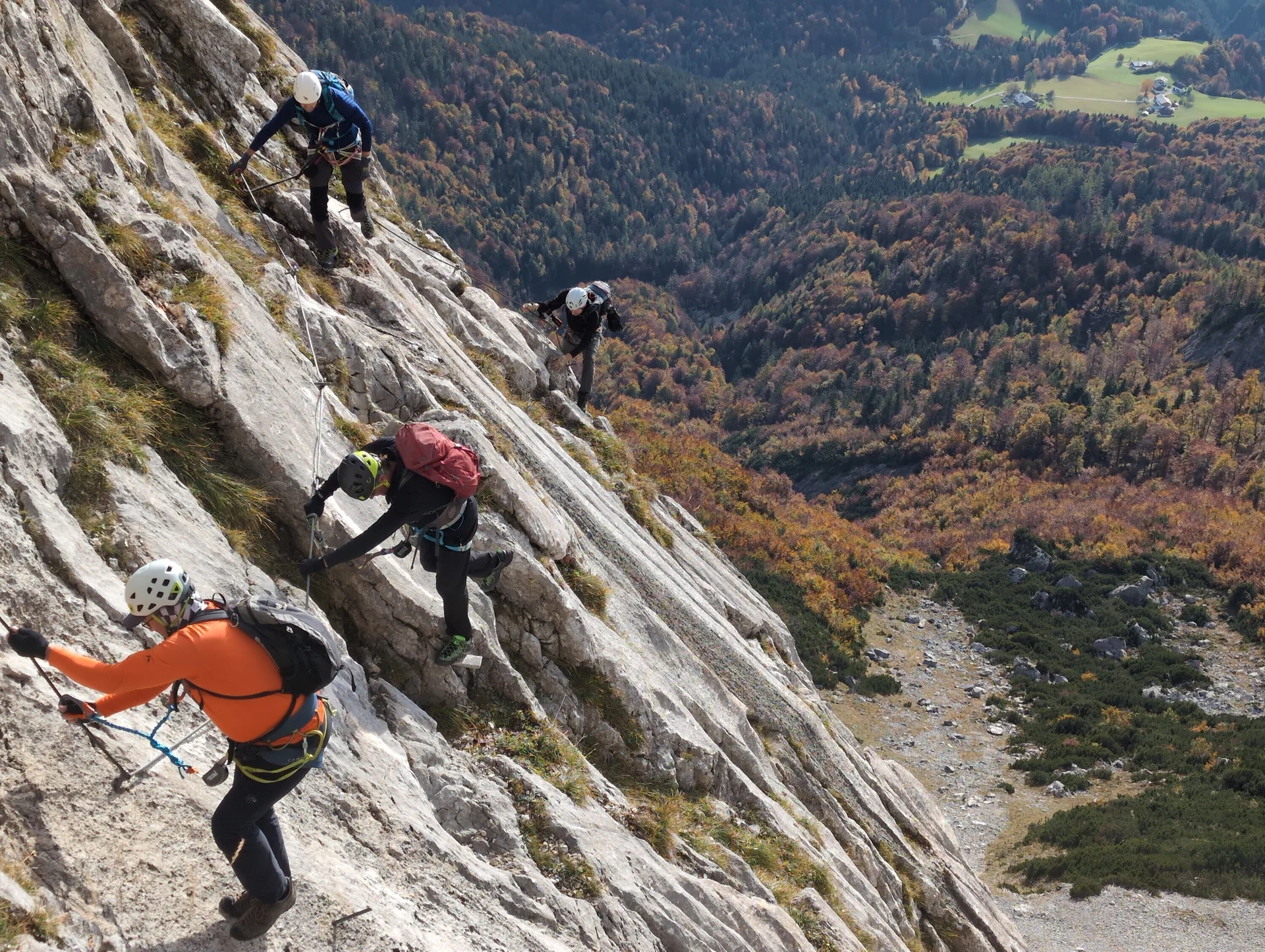 Klettersteig Berchtesgadener Hochthron | © DAV Gangkofen\Martin Götz - Im Klettersteig II