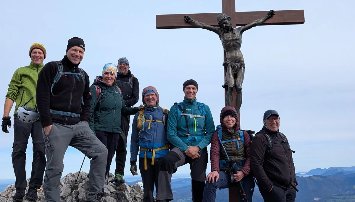 Klettersteig Berchtesgadener Hochthron | © DAV Gangkofen\Martin Götz - Am Gipfel