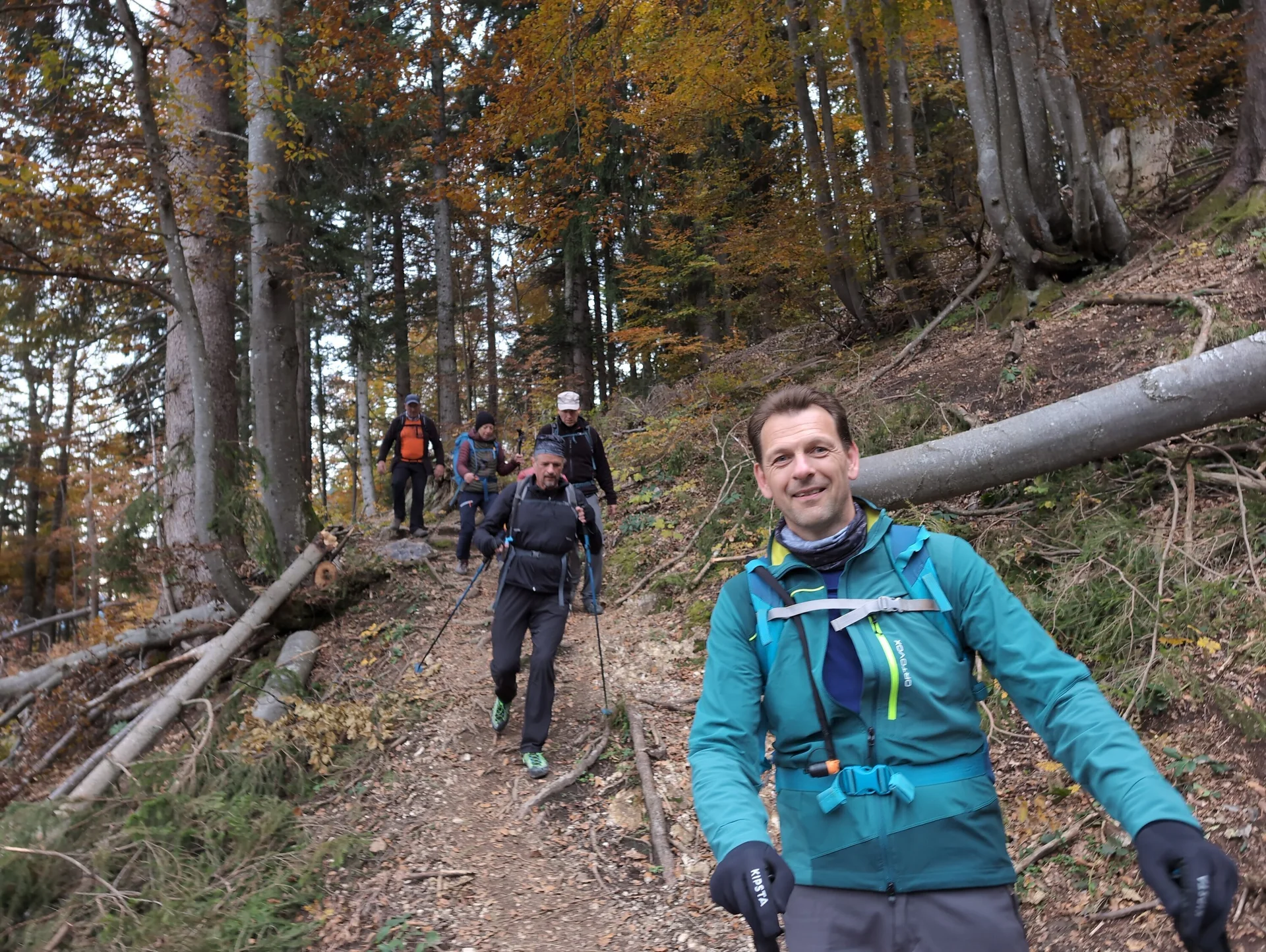 Klettersteig Berchtesgadener Hochthron | © DAV Gangkofen\Martin Götz - Im steilen Pfad unterhalb der Grafenhütte