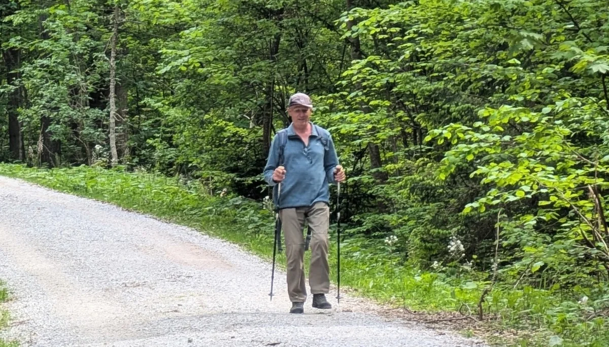 © (Martin Götz) Hermann beim Rückweg von einer seiner Wanderungen