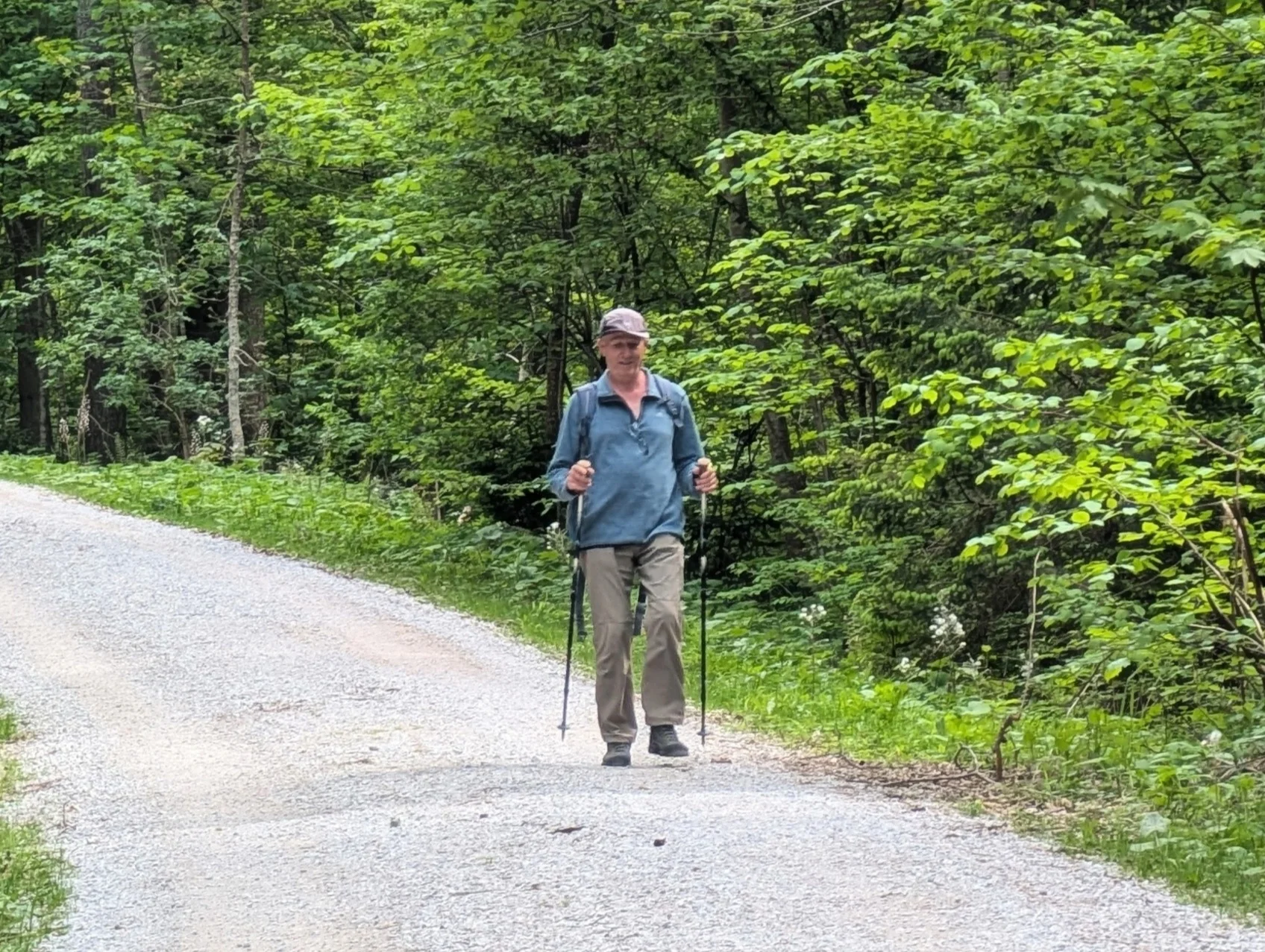 © (Martin Götz) Hermann beim Rückweg von einer seiner Wanderungen