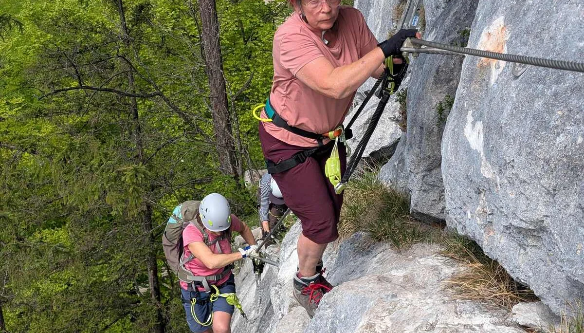 © (Martin Götz) Im Klettersteig Gamskitz