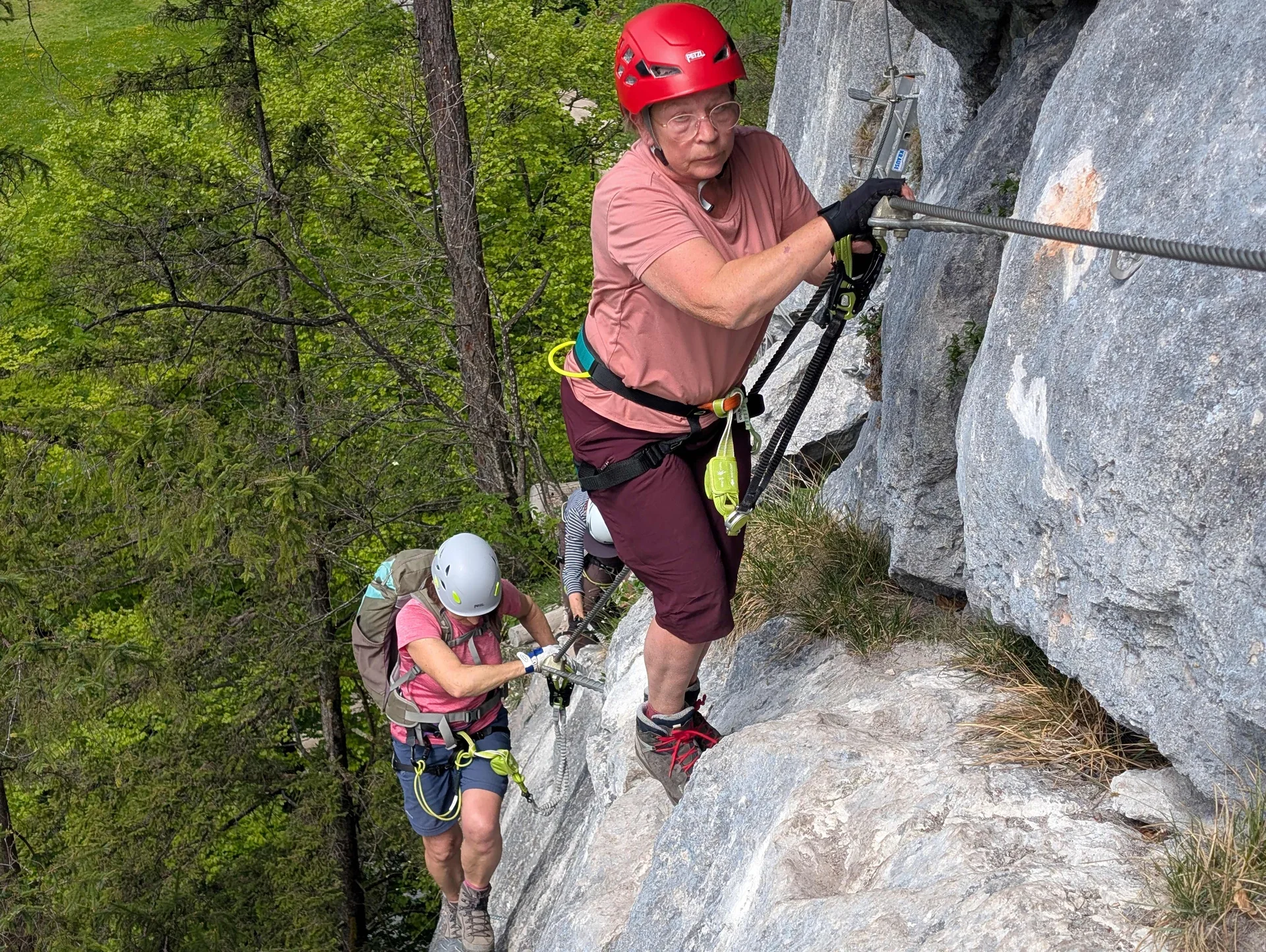 © (Martin Götz) Im Klettersteig Gamskitz